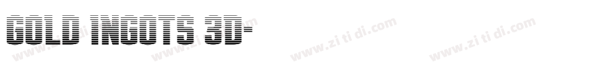 Gold Ingots 3D字体转换